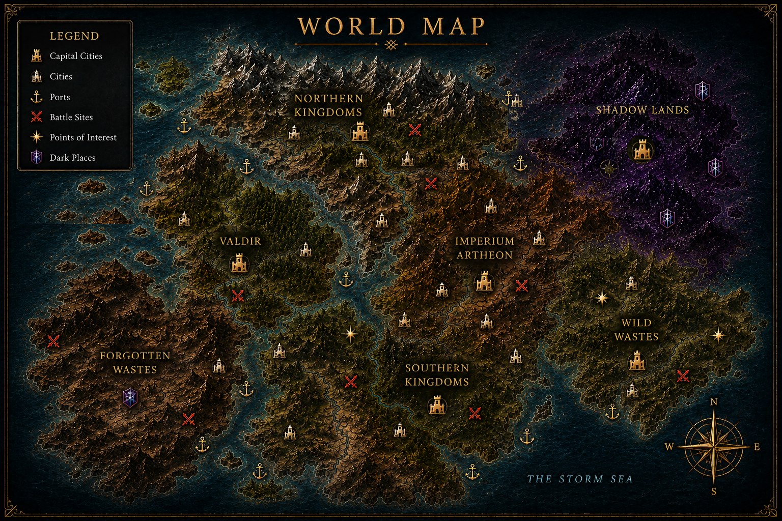 World Map of Eltaris
